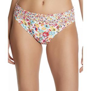 BLEU by Rod Beattie Flower Hour Printed Sarong Hipster Bikini Bottoms